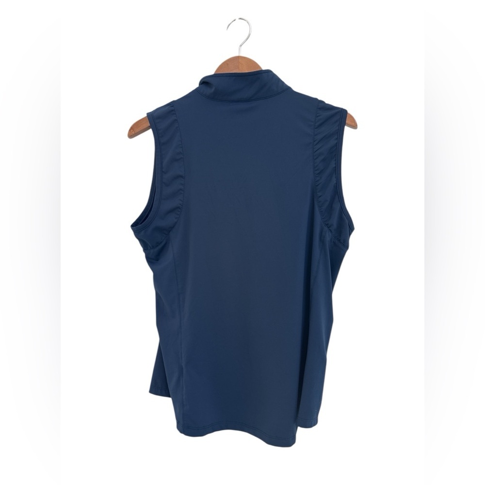 Lady Hagen Navy Sleeveless 1/4 Zip Golf Polo - Picture 5 of 5